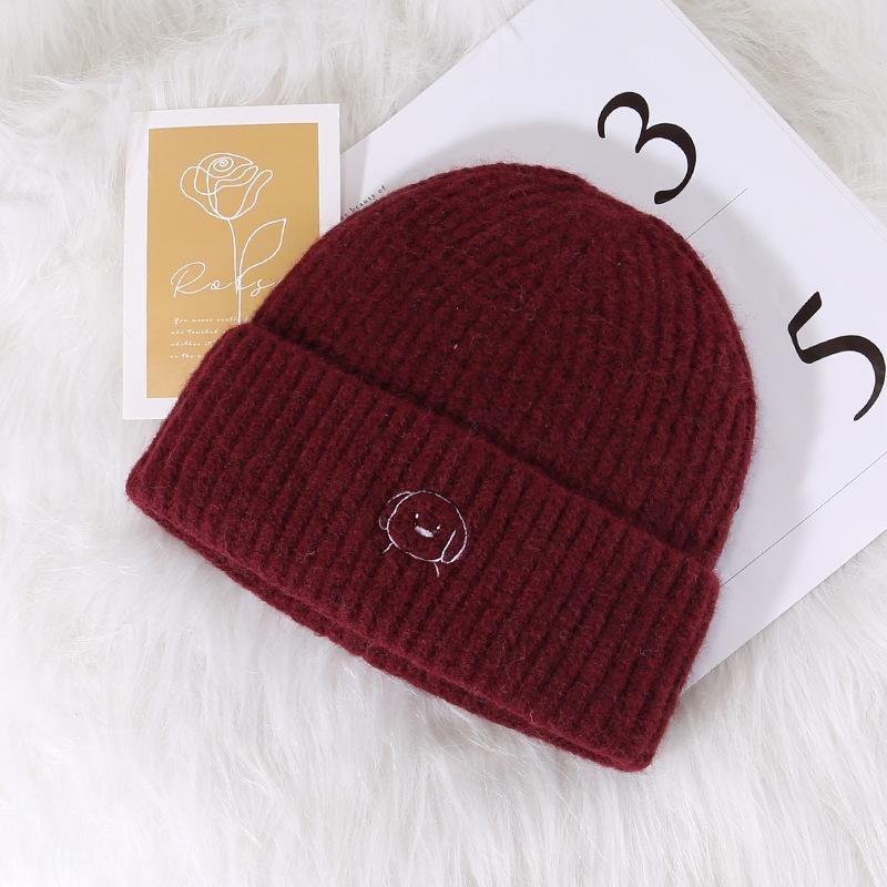 Winter Warm and Windproof Knitted Hat Versatile Face Small Wool Hat Fashion Trend Cold Hat