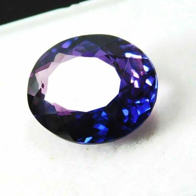 Natural Purple Tanzanite Loose Gemstone 7.98 Ct Oval Shape for Jewelry Making and Gem Collections