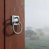 Stall Door Pull Square Mounting Plate Horse Curved Loop Four Holes Barn Handle for Gate
