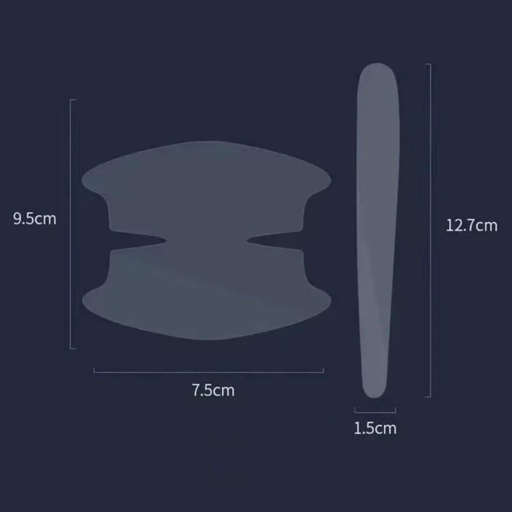 8pcs Anti-scratch Car Door Protection Stickers Transparent Adhesive Door Handle Protective Stickers Anti-collision