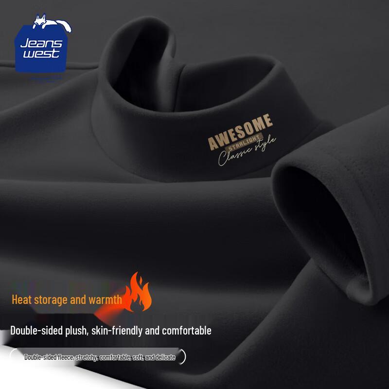 JEANSWEST CLUB Men's Thermal Turtleneck Base Layer Shirt