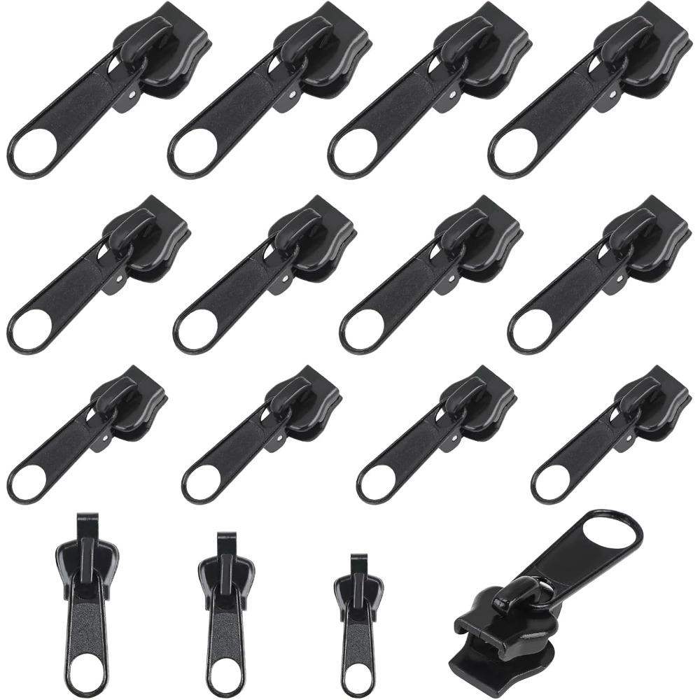 

12 шт. Мгновенная молния Универсальный набор для мгновенного ремонта Замена бегунка молнии Зубья Многофункциональная одежда Замена молнии