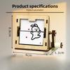 Lovely Rabbit Rotating Science Handmade Craft Creative DIY Handmade Material Kit Hand Cranked Animation Assembly Learning Toy