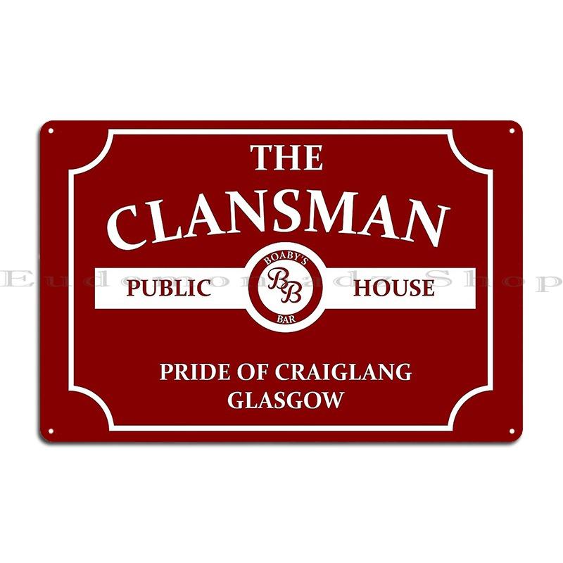 The Clansman Pub Geordanuk Metal Sign Garage Decoration Club Plaques Personalized Plates Tin Sign Poster 20x30cm