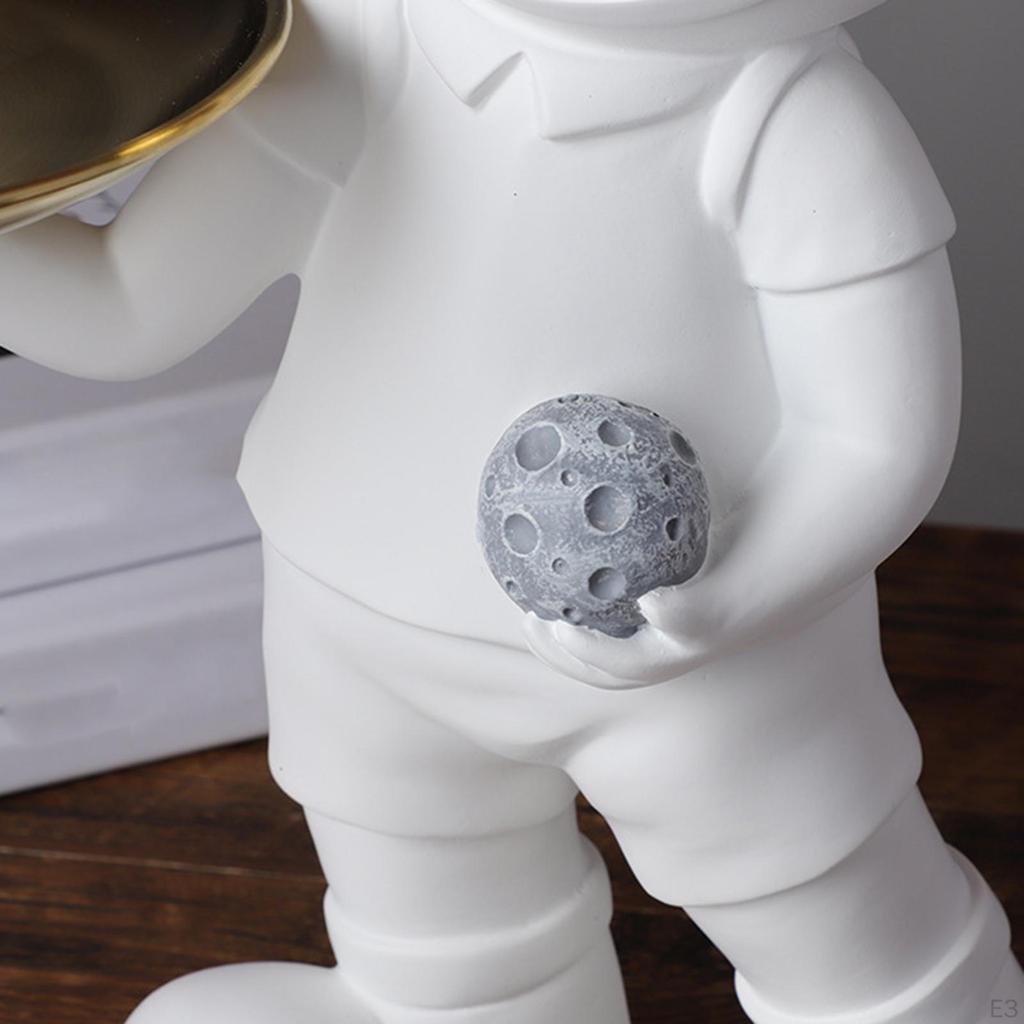 Creative Decoration Storage Tray Gift Collectable Furnishings Astronaut Resin Ornament Decor,