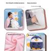 Multifunctional Plushie Pillow Blanket With Capybara Hamster Design For Home Office Travel Use P9YB