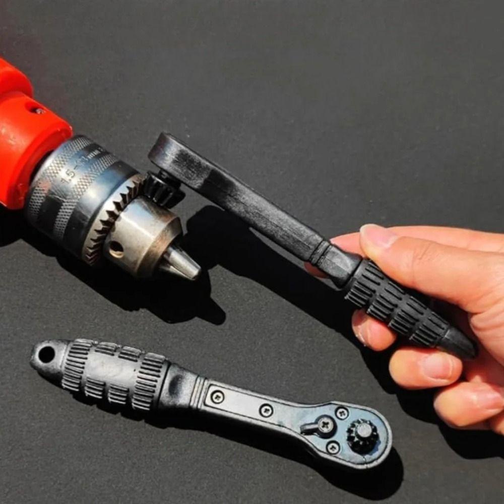 Magnetic Interchangeable Drill Chuck Key Wrench Double Head Drill Press Clamping Tool  Workshop