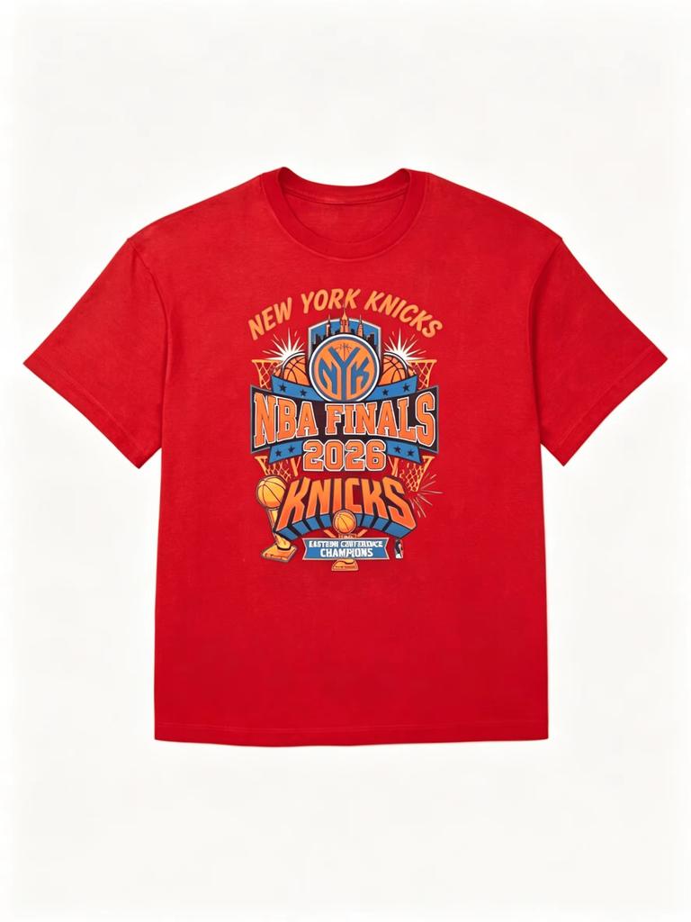 2026 New York Knicks Championship Singer Themed T-shirt, Men's Fashion Cotton Y2K Sheer Summer T-Shirt