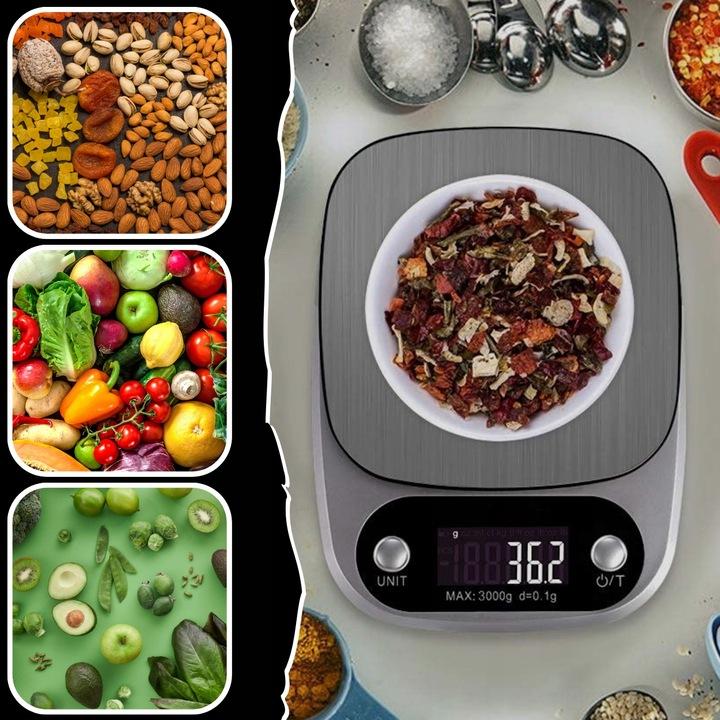 Precyzyjna Waga Kuchenna 5000G/0,1G Wyświetlacz Lcd Jubilerska