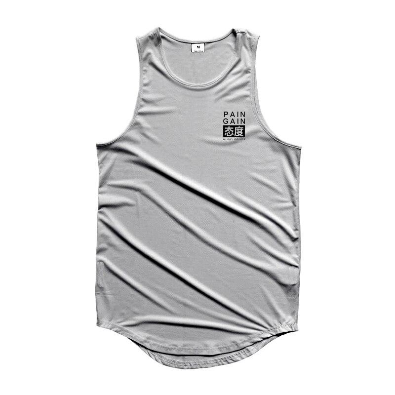 Muscleguys Summer Sportstyle Men's Training Vest Gym Clothes Breathable Bodybuilding tank top casual Comfortable streetwear men tops