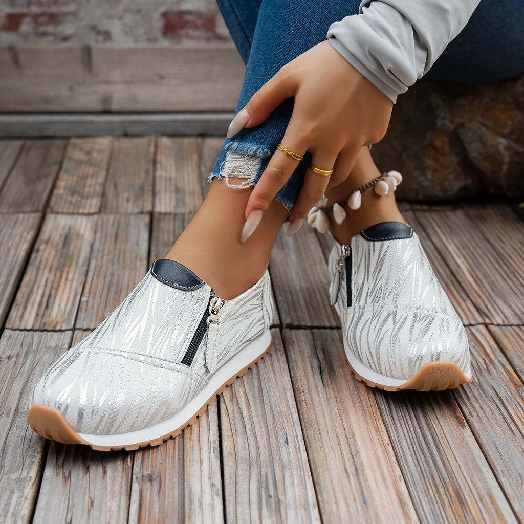 Round Head white Low Top Large Size Shoes Women Platform Anti Slip Fashion Running Shoes Female Flat Comfort Casual  Sneakers