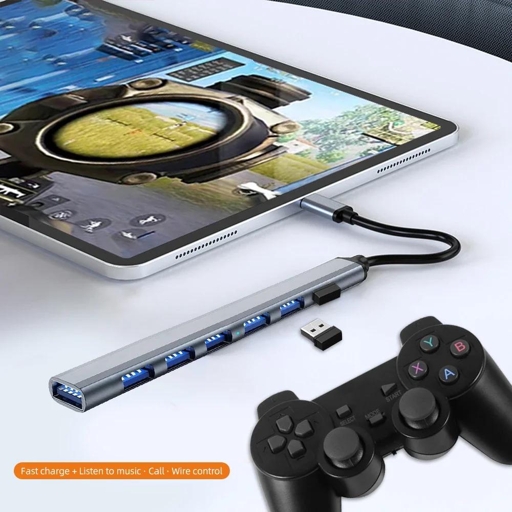 7 v 1 USB HUB Type C HUB Multi USB Rozbočovač USB Adaptér OTG USB na USB 3.0 HUB pro Macbook Pro 13 15 Air Mi Pro PC Notebook