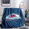 Colorado Hockey Throws Blanket Flannel Blankets Plush for Couch Bed Gifts for Men Women Travel Picnic Blanket Christmas Fan Gifts