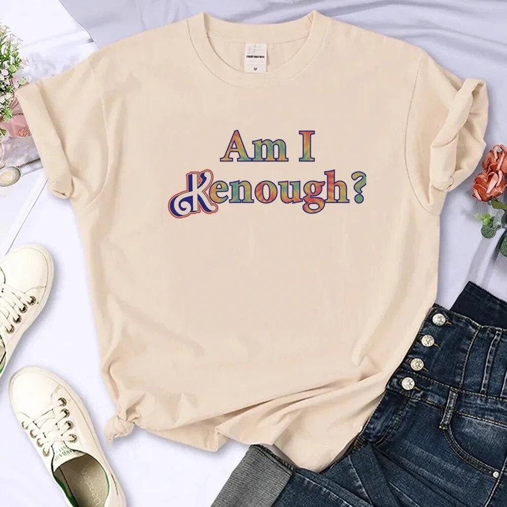 I Am Kenough T-shirts Women Anime T Shirt Female Funny Y2k Streetwear Clothes Unisex
