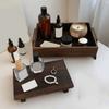 Large Capacity Jewelry Storage Tray Wooden Figurine Display Rack Retro Key Rack  Entrance