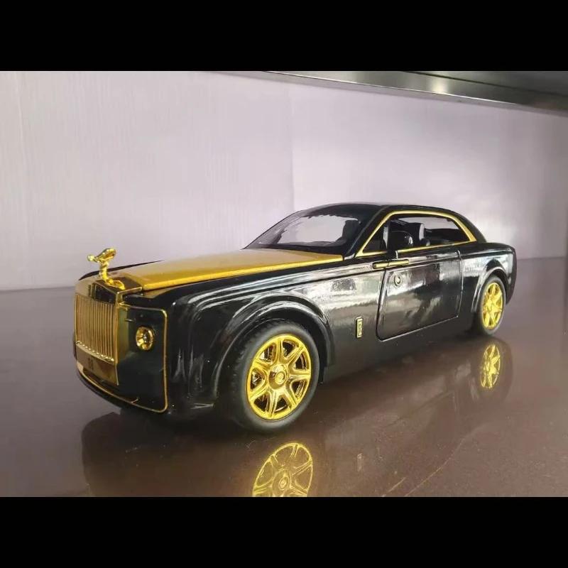 1:24 Rolls-Royce Sweptail Modelo de Carro de Liga Diecasts e Veículo de Brinquedo Metal Modelo de Carro de Brinquedo Coleção Simulação Som Luz Presente para Crianças