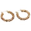 Accessible Luxury Fashion Exaggerated Broken Gold Hoop Elegant Earrings