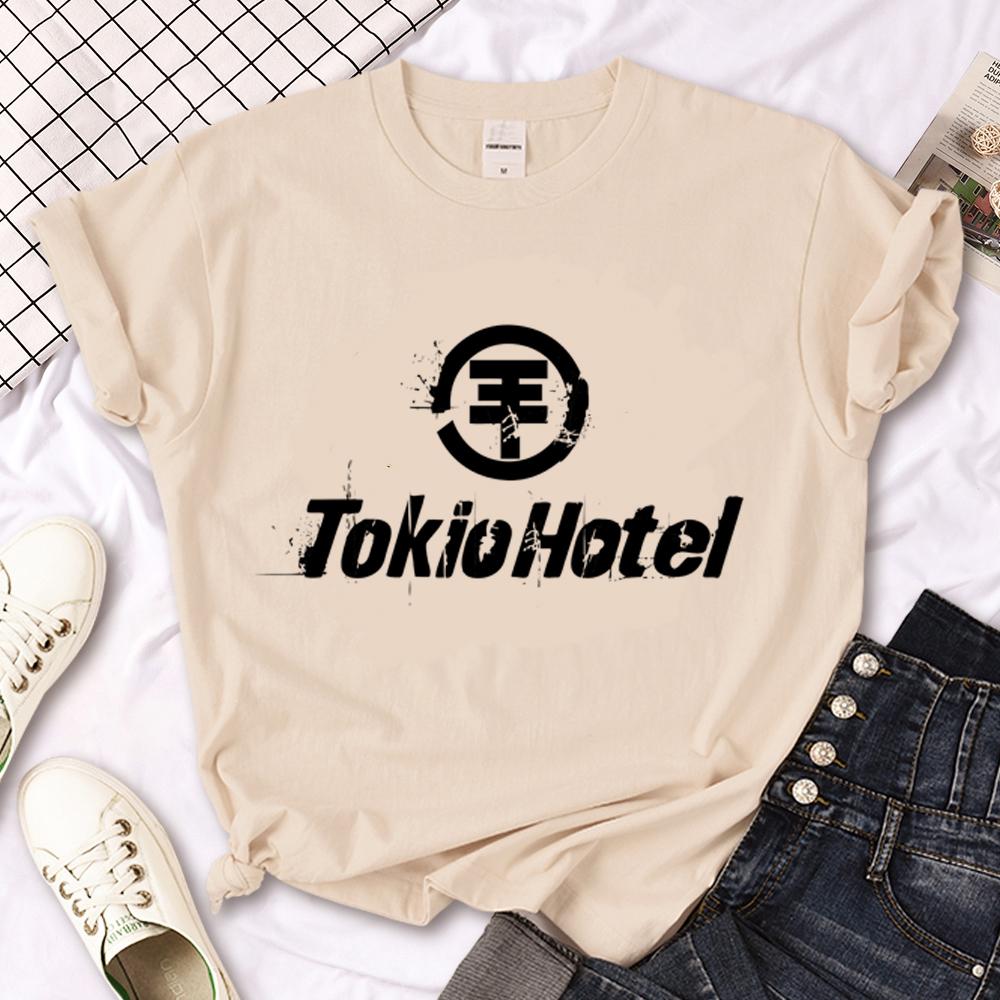 Tokio Hotel t shirt girl streetwear Breathable harajuku anime 2000s 80s tshirt University Punk 2000s 80s streetwear Women