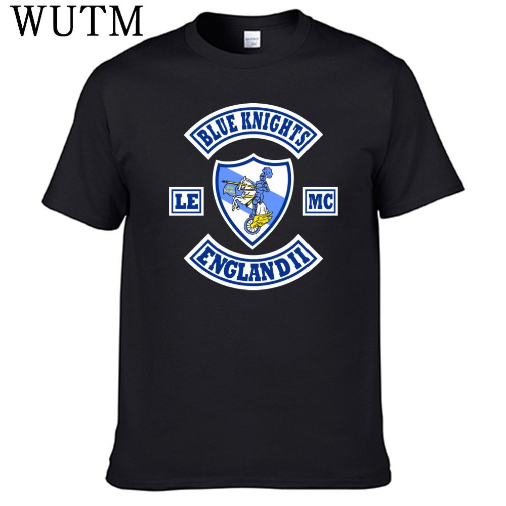 Blue Knights T Shirt 100 Cotton Men Shirt