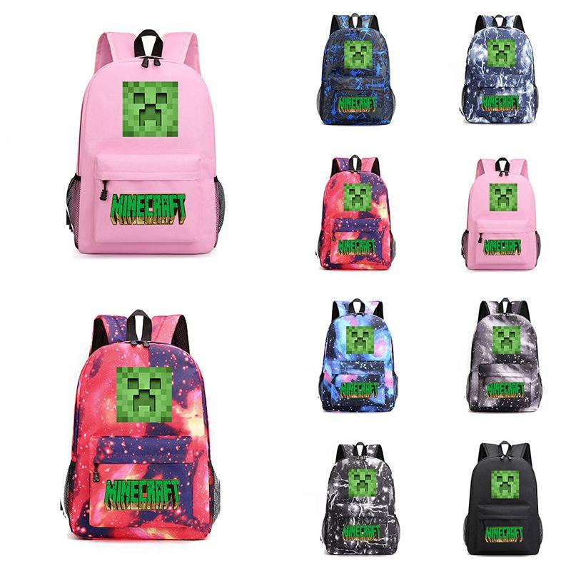 Backpack Minecraft For Teenagers Kids Boys Children Student School Unisex Bags