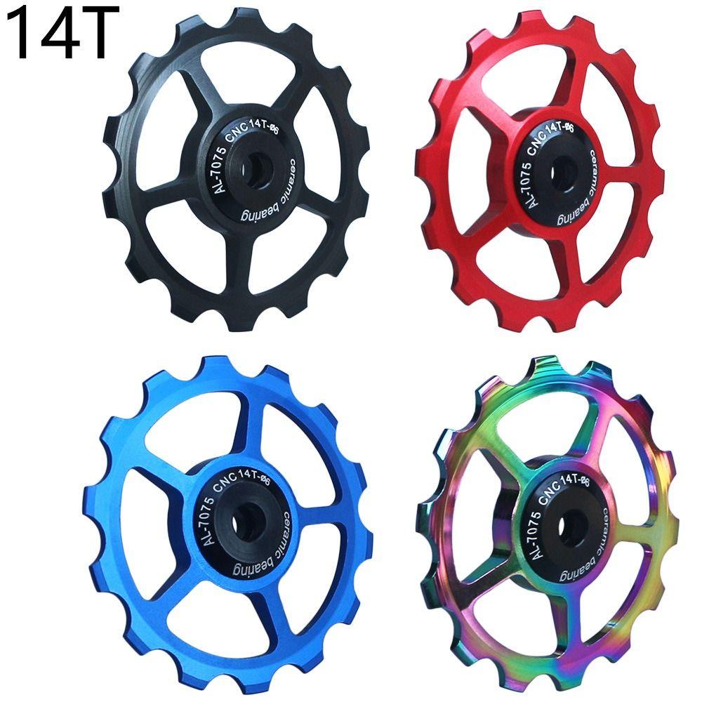 Accessories Bike Rear Derailleur Bicycle Rear Pulley Bike Ceramic Bearing Guide Bike Jockey Wheel