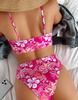 Bikini Sexy Women Swimsuit Printed High Waist Thong Brazilian Bikini Beachwear Bathing Suits