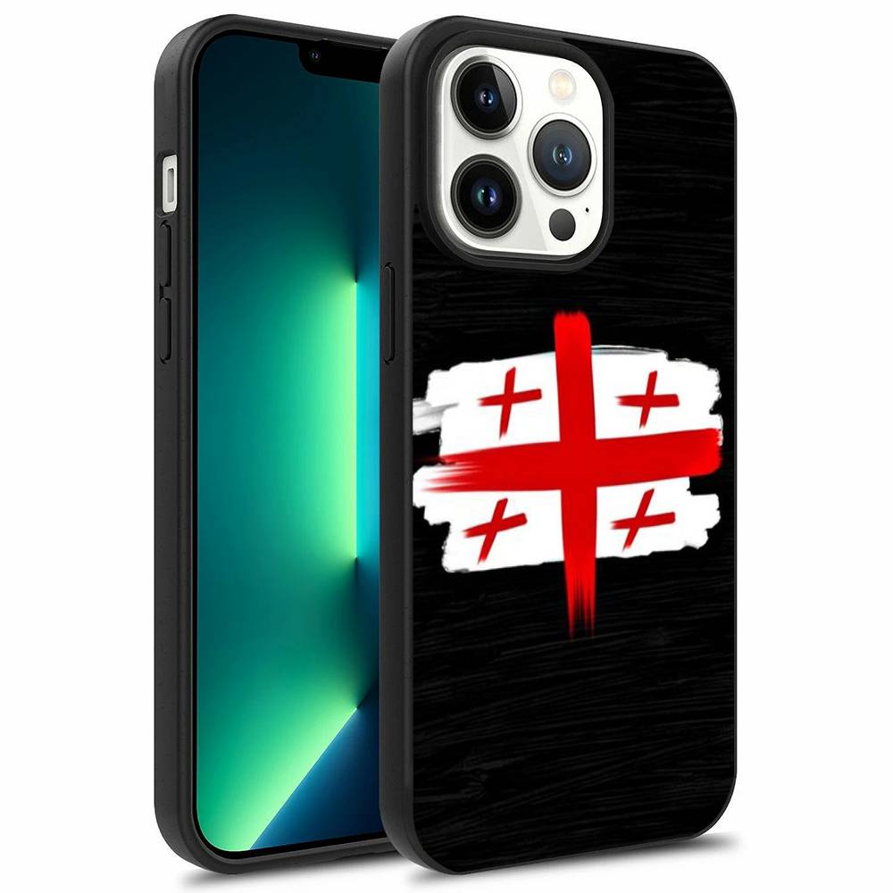 Georgia Flag Phone Case For iPhone 16,15,14,13,12,11,Pro,Max,Plus,Mini,Magsafe,Magnetic Wireless Charging Case