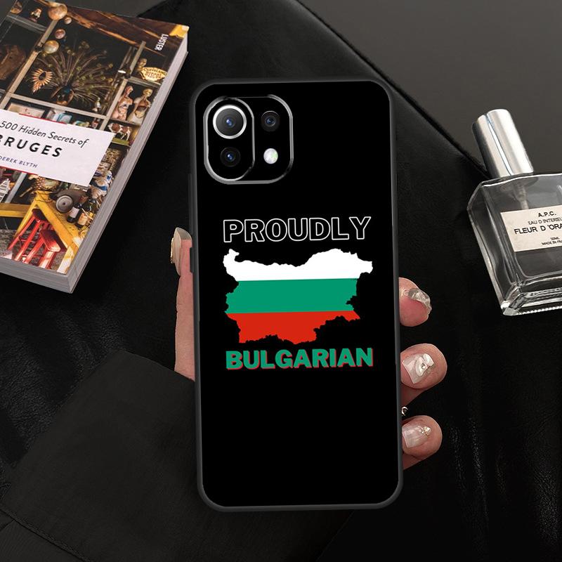 Bulgaria Flag Passport Map Case For Xiaomi 15 14 13 Ultra 11T 12T 13T 14T Pro POCO X7 Pro X3 X5 X6 F5 F6 M6 Pro Cover