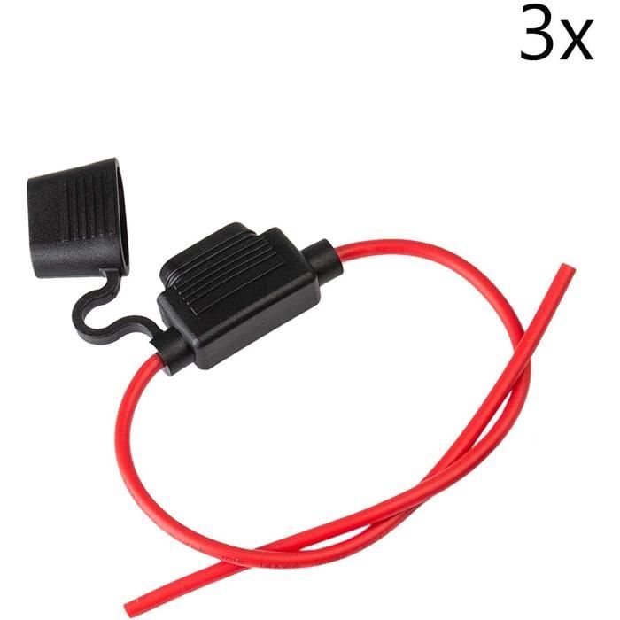 ECENCE 3X Porte-fusibles Véhicule Automobile Porte Fusibles Voiture Porte Fusibles Fusible Plat 14010103 1969