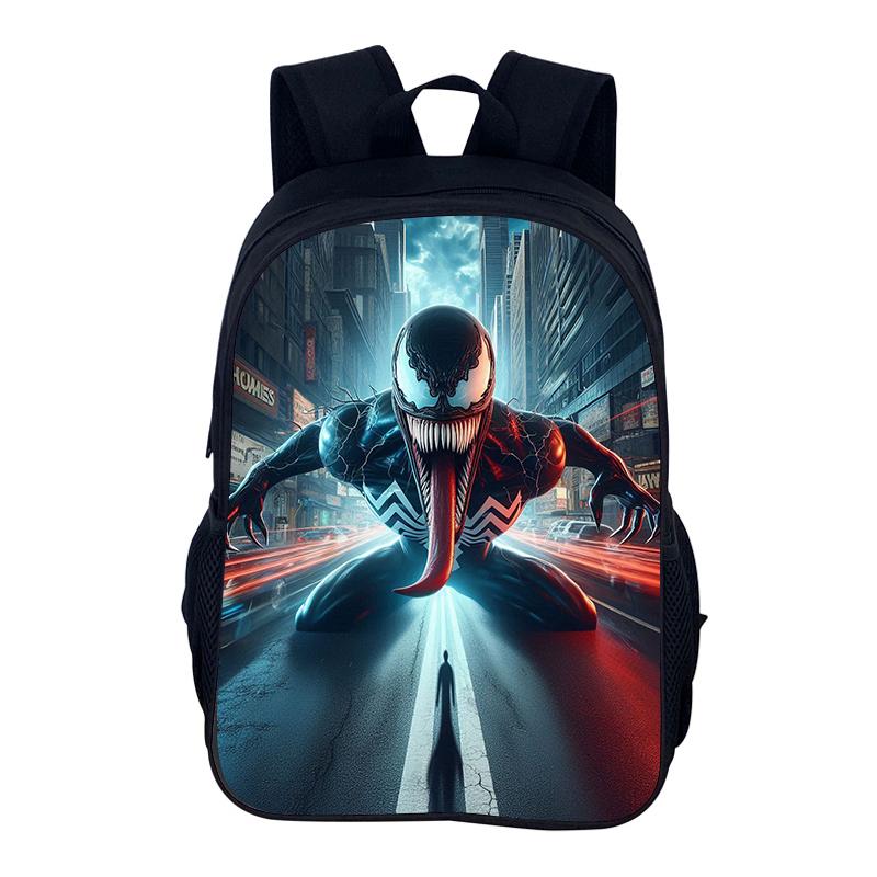 Venom School bag Superhero School Bag 40cm/15.7inch Backpack Zipper Backpack lightening Book Bags Computer Backpack