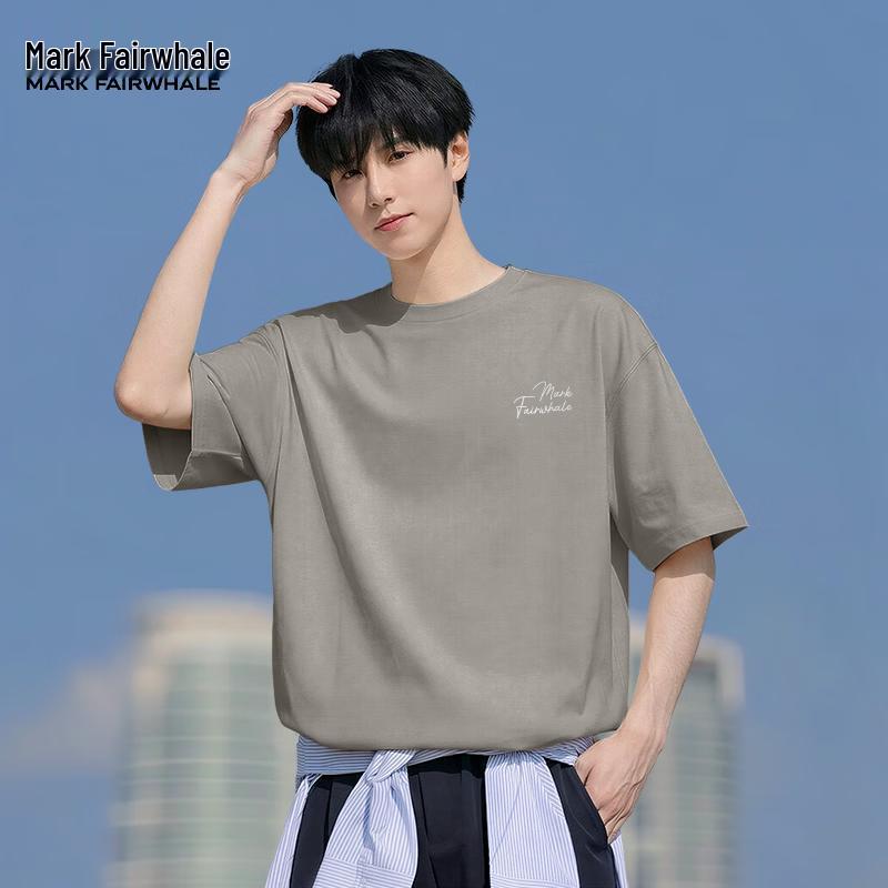 Mark Fairwhale Men s Pure Cotton Casual Print T-Shirt 5XL