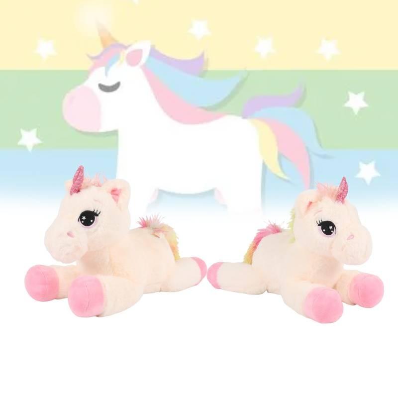Rainbow Fur Unicorn Toys Cute Cartoon Girls Children Festivals Soothed Doll Gift
