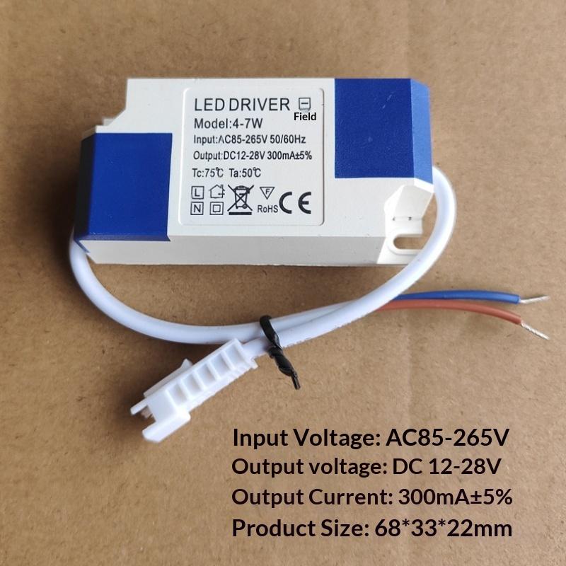 LED Driver Adapter 1Pcs Power Supply Transformer DC 3-4V 600mA for 1W 2W 3W Reading Lamp Projects