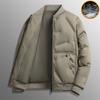 Down Jacket Men's Winter Fashion Baseball Collar Warmth Thickening Section of High-end Casual Comfortable and Versatile Jacket Men