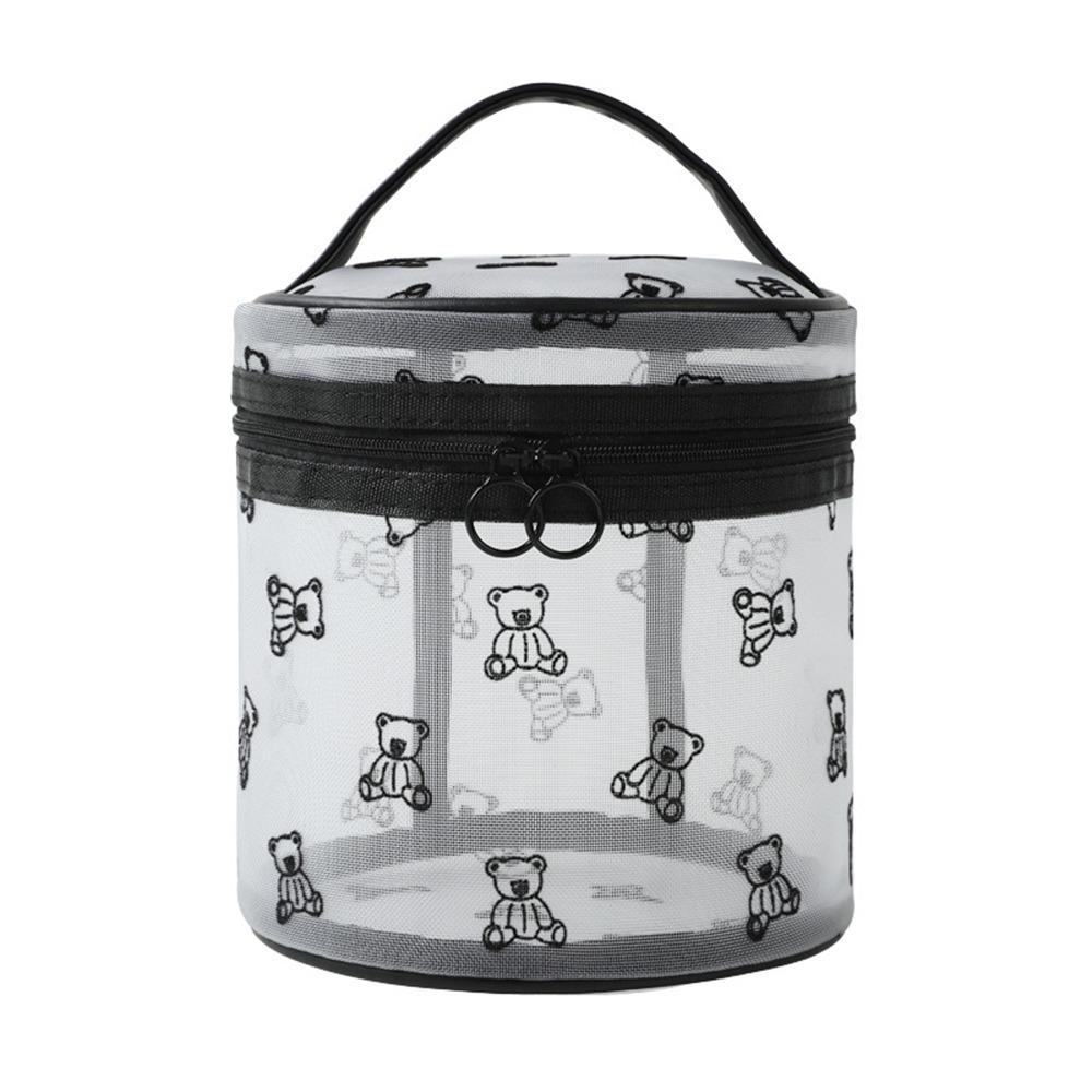 Large Capacity Mesh Cosmetic Bags INS Toiletries Storage Pouch Simple Visible Wash Handbag  Camping