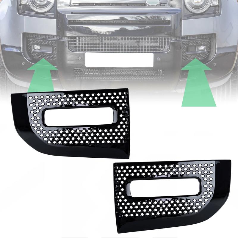 Copertura Trim Cornice Sostituzione Griglia Fendinebbia Nero Lucido Defender 90 110 130 L663 2020- LR129432 LR129431