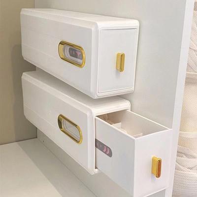 Wall-Mounted Sock & Underwear Organizer: Drawer-Style, Grid Design, Space-Saving Solution
