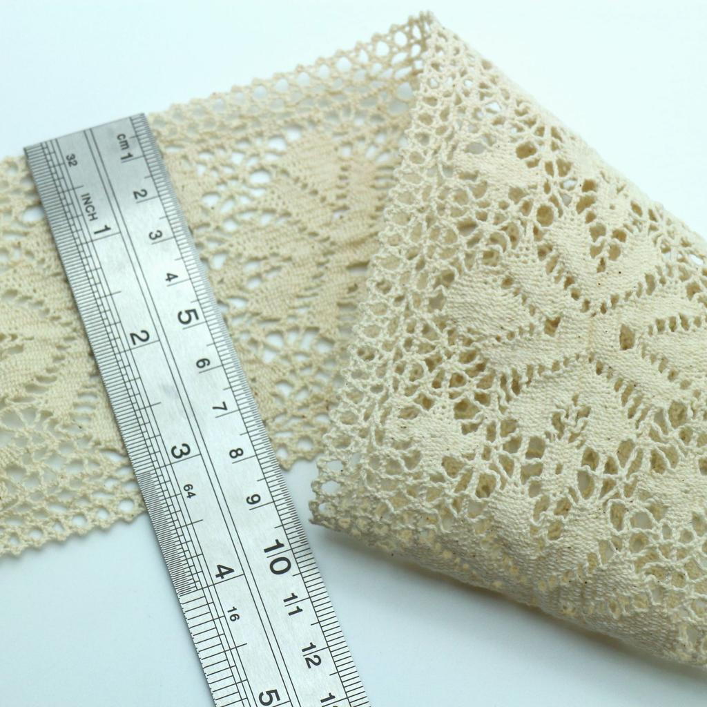 Cotton Thread Hollow Lace Diy Clothing Accessories Lace Webbing, Curtain Skirt Fabric Material Cotton Edge
