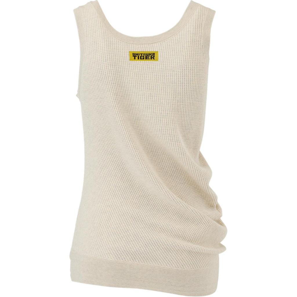 ONITSUKA TIGER Ws Top Solid Color Outdoor Casual Sports Pullover Vest Women Tops Beige 2182B169-250