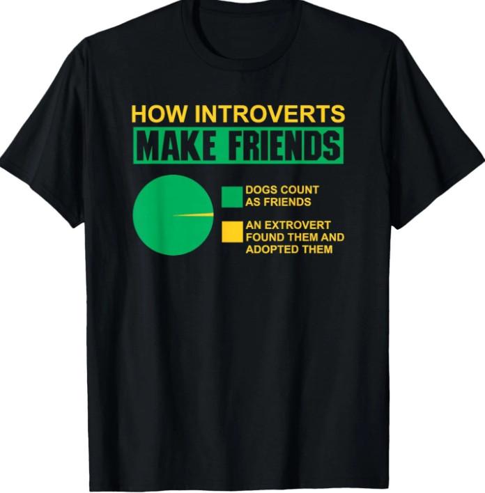 Introvert Facts, Anti Social Introvert for Men Women T-T-Shirt XL