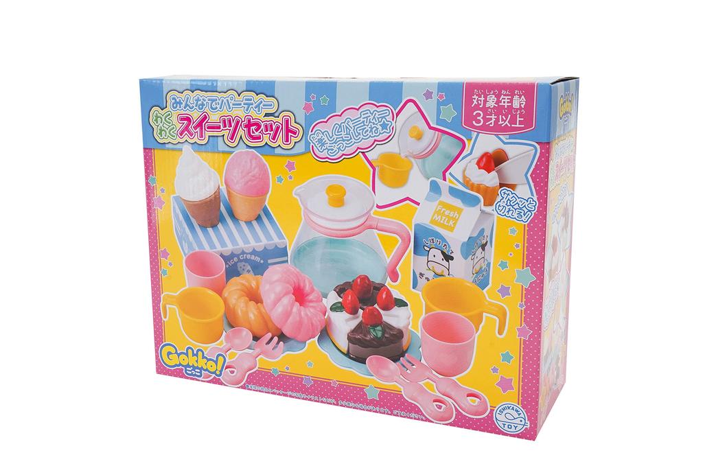 Ishikawa Toys Exciting Party Sweets Set for Pink Gokko! Everyone,