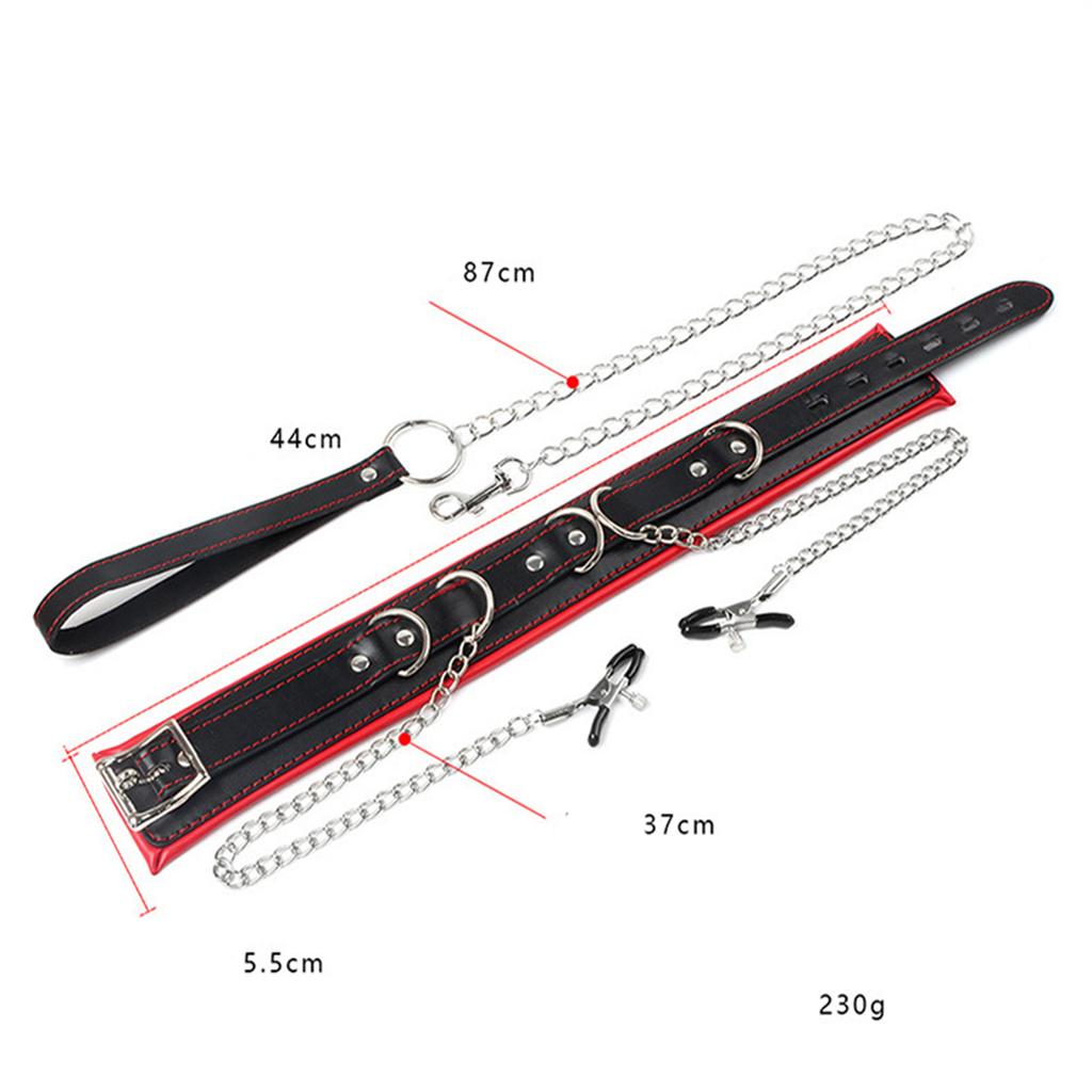 Sex Toy Bondage Gear Set Couple SM Slave Nipple Clamp Handcuffs Collar Leash Sextoy Hand Restraint 18+ Adult Sex Product