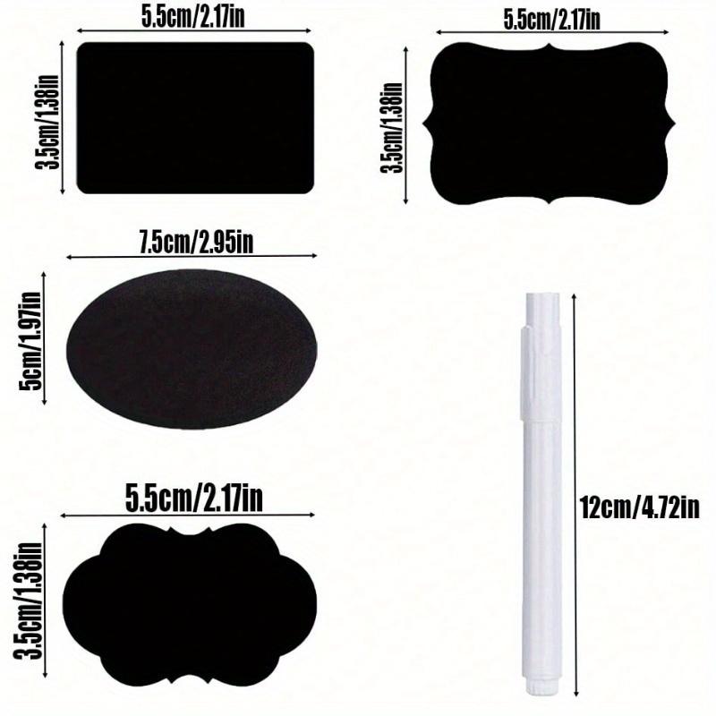 [Waterproof Labels With Tag Pens Included] 120pcs+Reusable Waterproof Blackboard Labels With Tag Pens