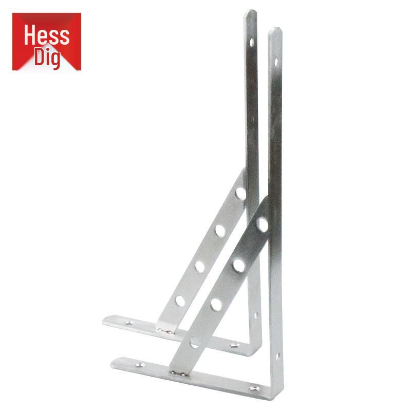 Heavy-Duty Stainless Steel Wall Shelf Bracket (2-Pack)