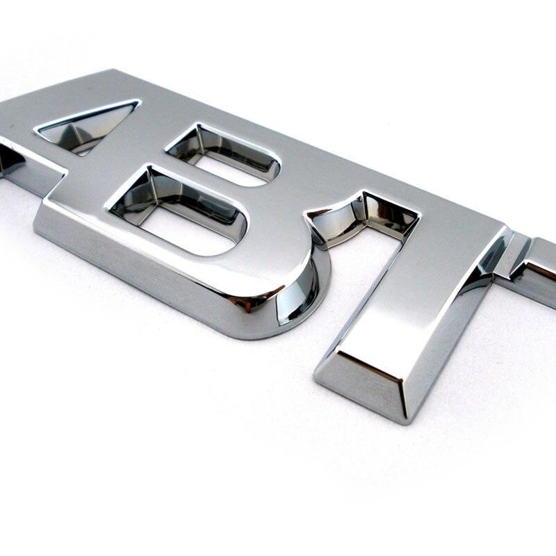 1Pcs ABT Logo 3D Adhesive Rear Side Body Car Badge Emblem Sticker Decal for A//udi V//W