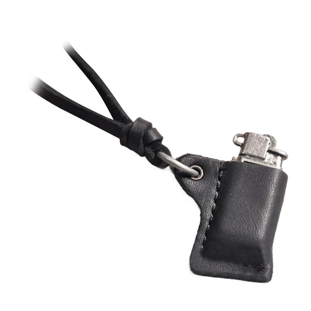 Vintage Lighter Pendant Necklace Fashionable Neckchain Adjustable Length Clavicle Chain Unisex Jewelry Fashion Accessory