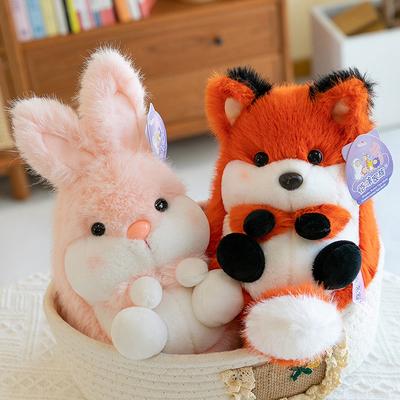 Boutique Rabbit Forest Animal Doll Big Tail Fox Doll Birthday Gift Plush Toy