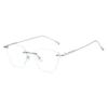New Fashionable Frameless Cutting Edge Luxury Women's Myopia Glasses Ultra Light Neutral HD Simple Anti Blue Light Glasses