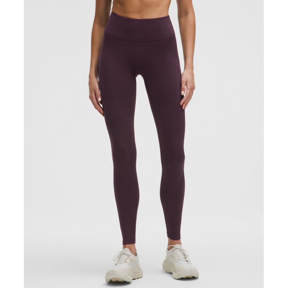 Lululemon Thermal High Rise Running Tight 28  Black Plum