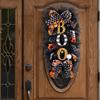 Halloween Garland Door Hanging Wreath Halloween Scary Pumpkin Garland House Courtyard Decoration Pendant
